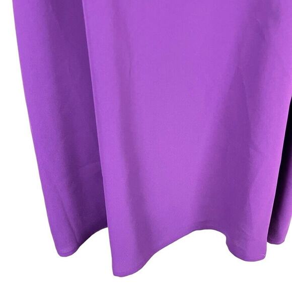 Ann Taylor Loft Petites Womens Purple Ruffle Sleeveless Casual Mini Dress sz M P - Picture 6 of 16